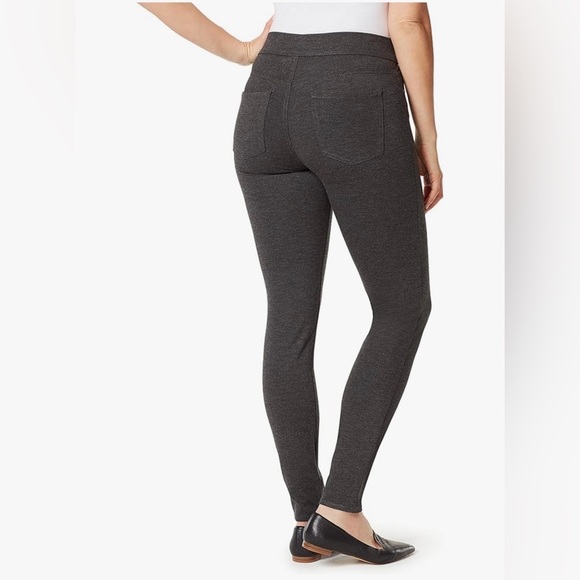 NWT Gloria Vanderbilt Womens Avery Slim Pull on Pants size 8 Heather Gray - Picture 3 of 3